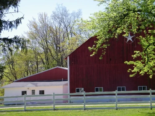 Red barn on Lubbers Family Farm