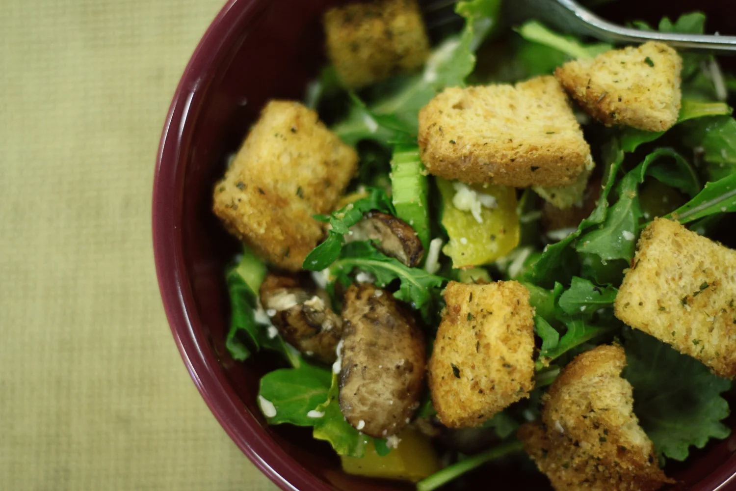 Crunchers tossed in a salad